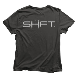 SHFT unisex shirts - Grey - Back - Car enthusiast apparel.