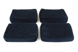 SHFT Auto Care - microfiber block sponge - 4 pack - 
5”x3”x0.75” - 
260gsm Microfiber Terry.