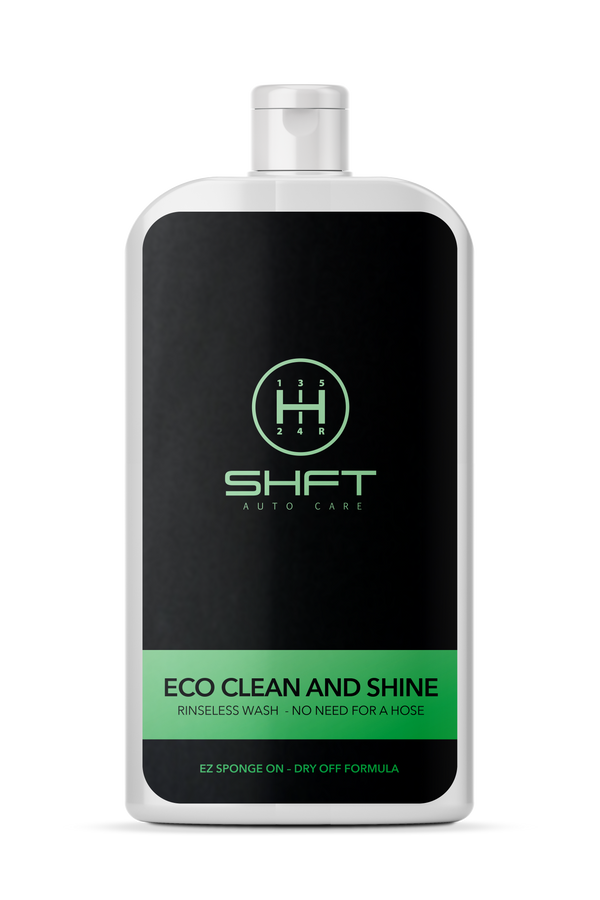 SHFT - ECO Clean and Shine - Water conservation friendly.