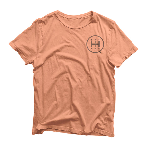 SHFT unisex shirts - Orange heather - Front - Car enthusiast apparel.