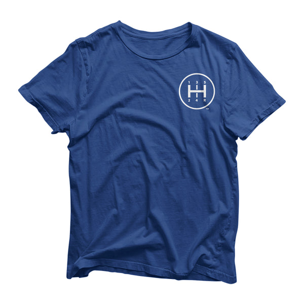 SHFT unisex shirts - Royal blue - Front - Car enthusiast apparel.