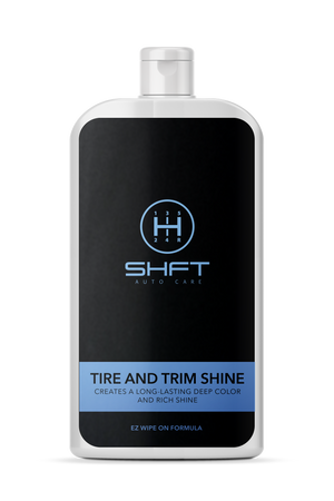 SHFT Auto Care - Tire and Trim Shine - 16oz - Long-lasting deep color, rich shine & UV protection.