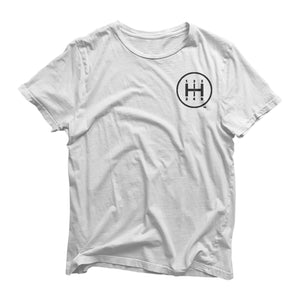 SHFT unisex shirts - White - Front - Car enthusiast apparel.