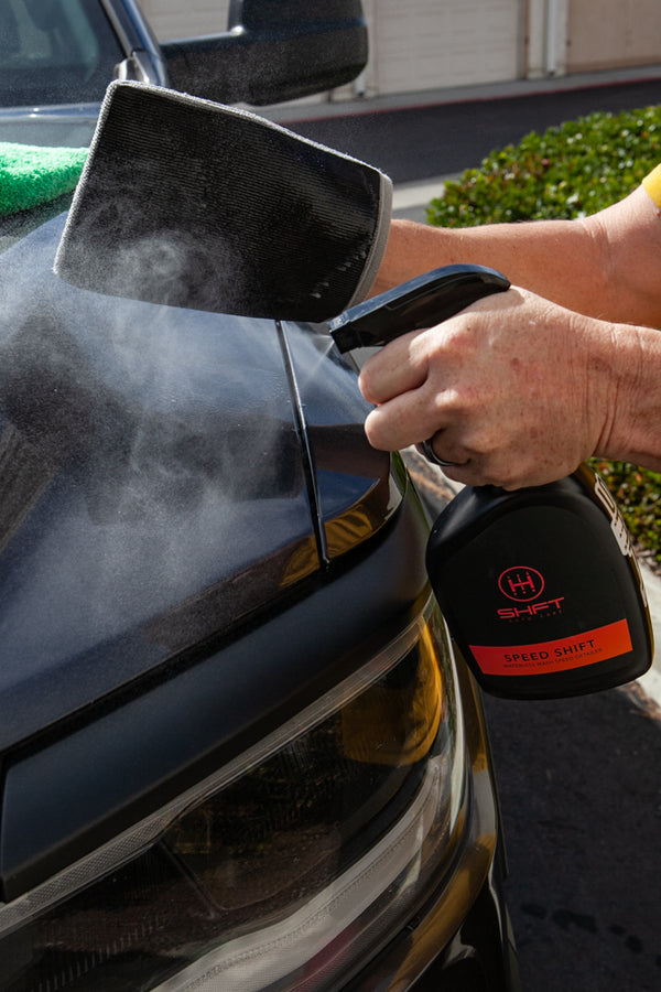 SHFT Auto Care - Speed Shift waterless detailer for premium car care.